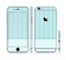 The Seamless Blue Subtle Floral Strips Sectioned Skin Series for the Apple iPhone 6 Plus