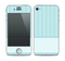 The Seamless Blue Subtle Floral Strips Skin for the Apple iPhone 4-4s
