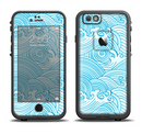 The Seamless Blue Waves Apple iPhone 6/6s Plus LifeProof Fre Case Skin Set