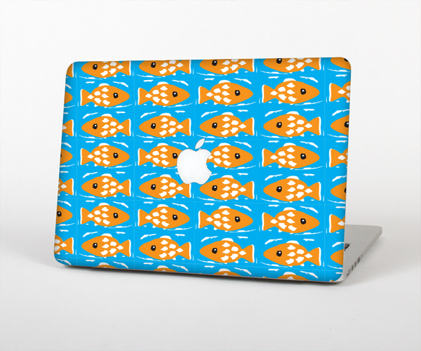 The Seamless Vector Gold Fish Skin Set for the Apple MacBook Air 13"