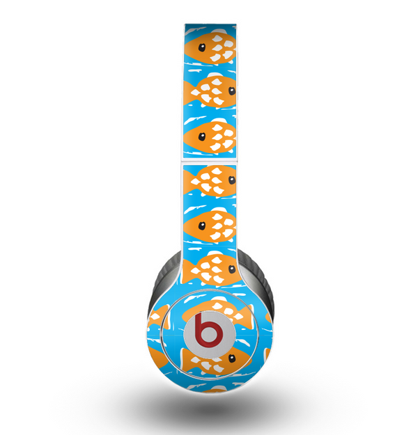 The Seamless Vector Gold Fish Skin for the Beats by Dre Original Solo-Solo HD Headphones