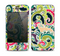 The Shades of Green Swirl Pattern V32 Skin for the Apple iPhone 4-4s
