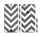 The Sharp Gray & White Chevron Pattern Sectioned Skin Series for the Apple iPhone 6