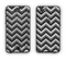 The Sharp Layered Black & Gray Chevron Pattern Apple iPhone 6 Plus LifeProof Nuud Case Skin Set