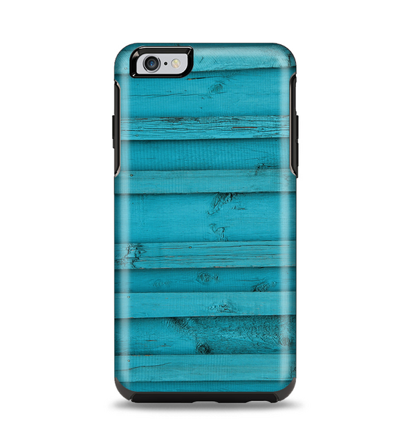 The Signature Blue Wood Planks Apple iPhone 6 Plus Otterbox Symmetry Case Skin Set