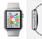 The Silver Sparkly Glitter Ultra Metallic Full-Body Skin Kit for the Apple Watch