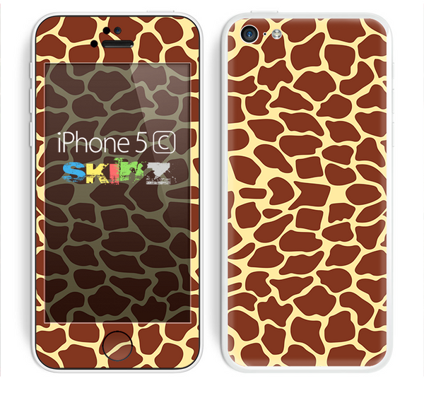 The Simple Vector Giraffe Print Skin for the Apple iPhone 5c
