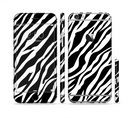 The Simple Vector Zebra Animal Print Sectioned Skin Series for the Apple iPhone 6 Plus