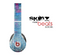 The Sketched Blue Word Surface Skin for the Beats by Dre Solo-Solo HD Headphones