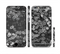 The Small Black and White Flower Sprouts Sectioned Skin Series for the Apple iPhone 6 Plus