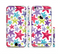 The Smiley Faced Vector Colored Starfish Pattern Sectioned Skin Series for the Apple iPhone 6 Plus