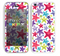 The Smiley Faced Vector Colored Starfish Pattern Skin for the Apple iPhone 5c