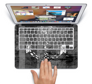 The Smudged White and Black Anchor Pattern Skin Set for the Apple MacBook Air 13"