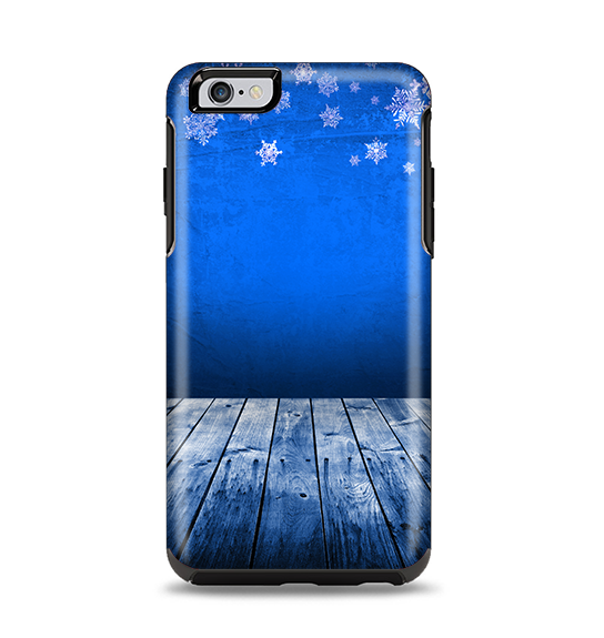 The Snowy Blue Wooden Dock Apple iPhone 6 Plus Otterbox Symmetry Case Skin Set