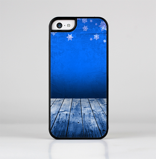 The Snowy Blue Wooden Dock Skin-Sert for the Apple iPhone 5c Skin-Sert Case