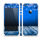 The Snowy Blue Wooden Dock Skin Set for the Apple iPhone 5