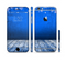 The Snowy Blue Wooden Dock Sectioned Skin Series for the Apple iPhone 6
