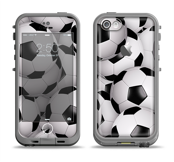 The Soccer Ball Overlay Apple iPhone 5c LifeProof Fre Case Skin Set