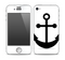The Solid Black Anchor Silhouette Skin for the Apple iPhone 4-4s