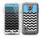 The Solid Blue with Black & White Chevron Pattern Skin Samsung Galaxy S5 frē LifeProof Case