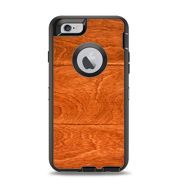 The Solid Cherry Wood Planks Apple iPhone 6 Otterbox Defender Case Skin Set