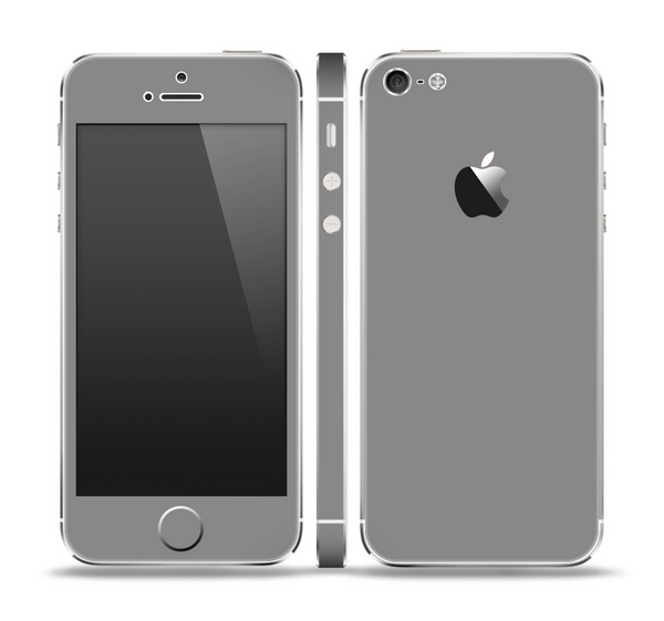 The Solid Gray Skin Set for the Apple iPhone 5