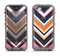 The Solid Pink & Blue Colored Chevron Pattern Apple iPhone 5c LifeProof Fre Case Skin Set