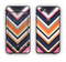 The Solid Pink & Blue Colored Chevron Pattern Apple iPhone 6 Plus LifeProof Nuud Case Skin Set