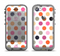 The Solid Pink & Blue Colored Polka Dots Apple iPhone 5c LifeProof Fre Case Skin Set