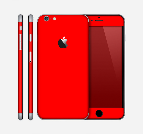The Solid Vibrant Red Skin for the Apple iPhone 6 Plus