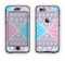 The Squared Pink & Blue Textile Patterns Apple iPhone 6 Plus LifeProof Nuud Case Skin Set