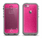 The Stamped Pink Texture Apple iPhone 5c LifeProof Fre Case Skin Set