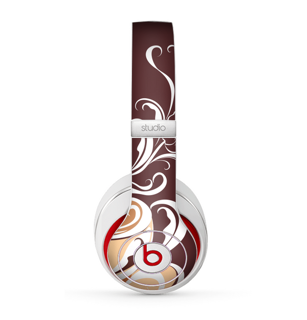 The Steaming Vector Coffee Floral Skin for the Beats by Dre Studio (2013+ Version) Headphones