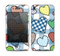 The Stitched Plaid Vector Fabric Hearts Skin for the Apple iPhone 4-4s