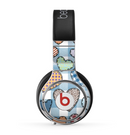 The Stitched Plaid Vector Fabric Hearts Skin for the Beats by Dre Pro Headphones