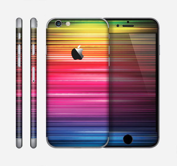 The Straight Abstract Vector Color-Strands Skin for the Apple iPhone 6