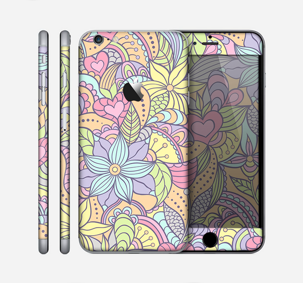 The Subtle Abstract Flower Pattern Skin for the Apple iPhone 6 Plus