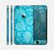 The Subtle Blue Floral Lace Pattern Skin for the Apple iPhone 6 Plus