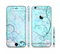The Subtle Blue & Pink Grunge Floral Sectioned Skin Series for the Apple iPhone 6 Plus