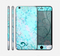 The Subtle Blue & Pink Grunge Floral Skin for the Apple iPhone 6 Plus