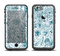 The Subtle Blue Sketched Lace Pattern V21 Apple iPhone 6 LifeProof Fre Case Skin Set