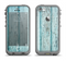 The Subtle Blue Vertical Aged Wood Apple iPhone 5c LifeProof Fre Case Skin Set