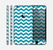 The Subtle Blue & White Chevron Pattern V2 Skin for the Apple iPhone 6 Plus
