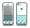 The Subtle Blue & White Plaid with Polka Dots Apple iPhone 5c LifeProof Fre Case Skin Set