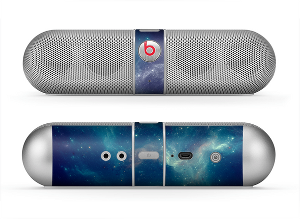 The Subtle Blue and Green Nebula Skin for the Beats by Dre Pill Bluetooth Speaker