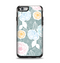 The Subtle Gray & White Floral Illustration Apple iPhone 6 Otterbox Symmetry Case Skin Set