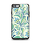 The Subtle Green Floral Vector Pattern Apple iPhone 6 Otterbox Symmetry Case Skin Set