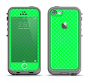 The Subtle Green Paw Prints Apple iPhone 5c LifeProof Fre Case Skin Set