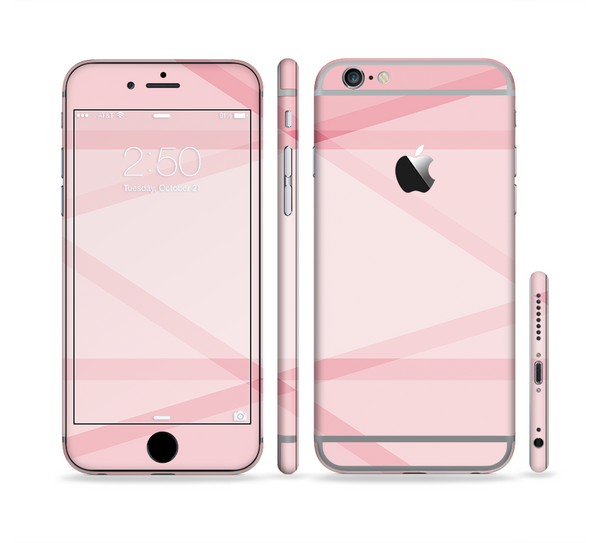 The Subtle Layered Pink Salmon Sectioned Skin Series for the Apple iPhone 6s Plus