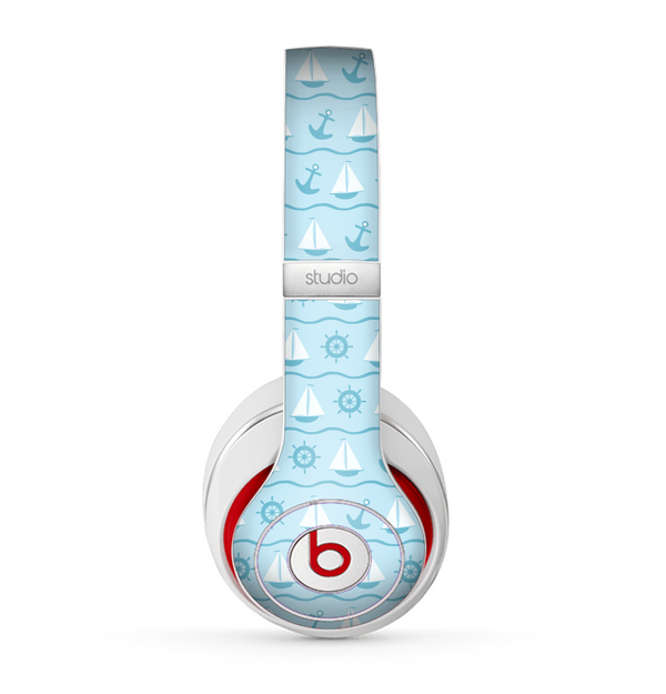 The Subtle Nautical Sailing Pattern Skin for the Beats by Dre Studio (2013+ Version) Headphones
